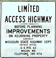 Future divided highway sign